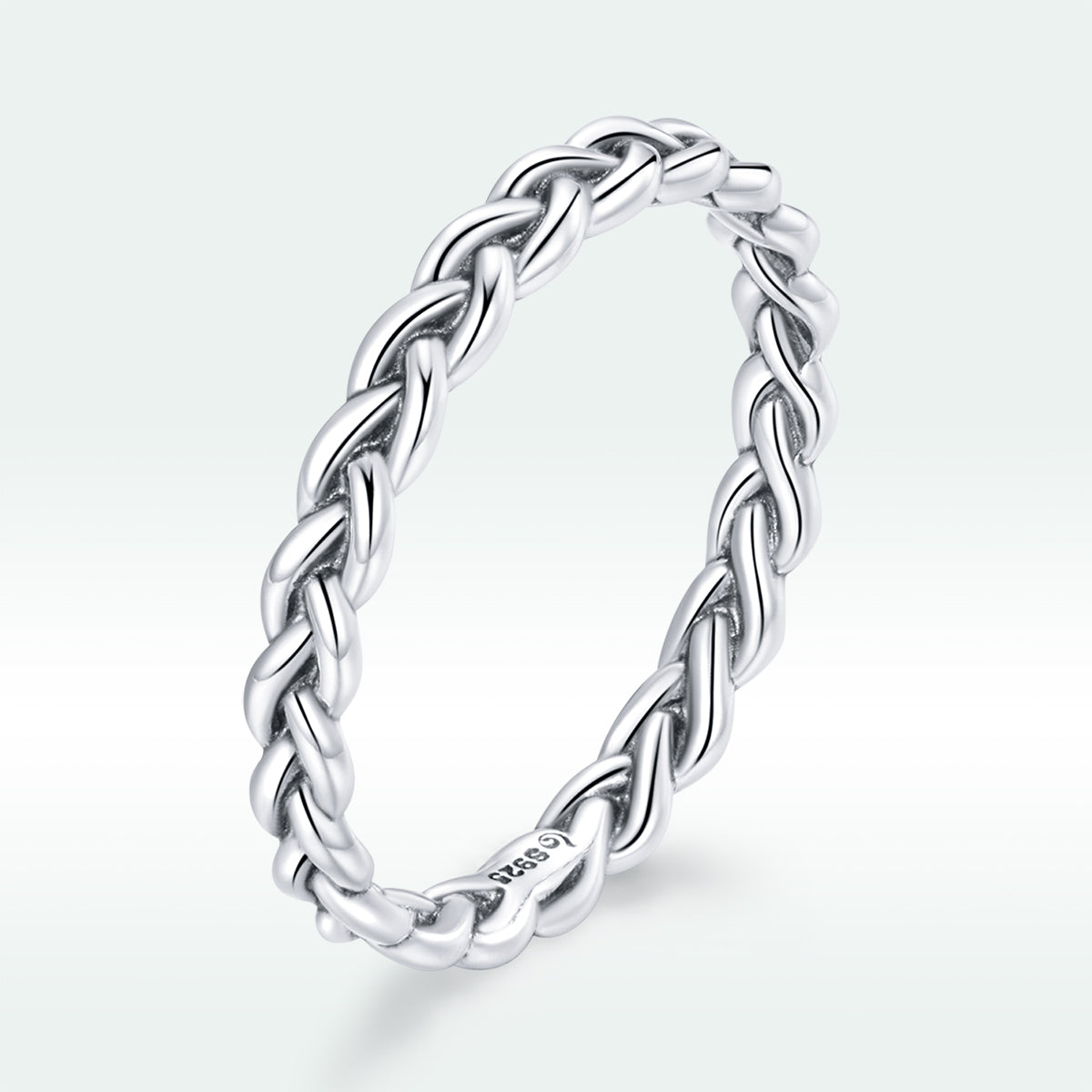 925 Sterling Silver Oxidized 0.20cm Ring Size 9 for Women