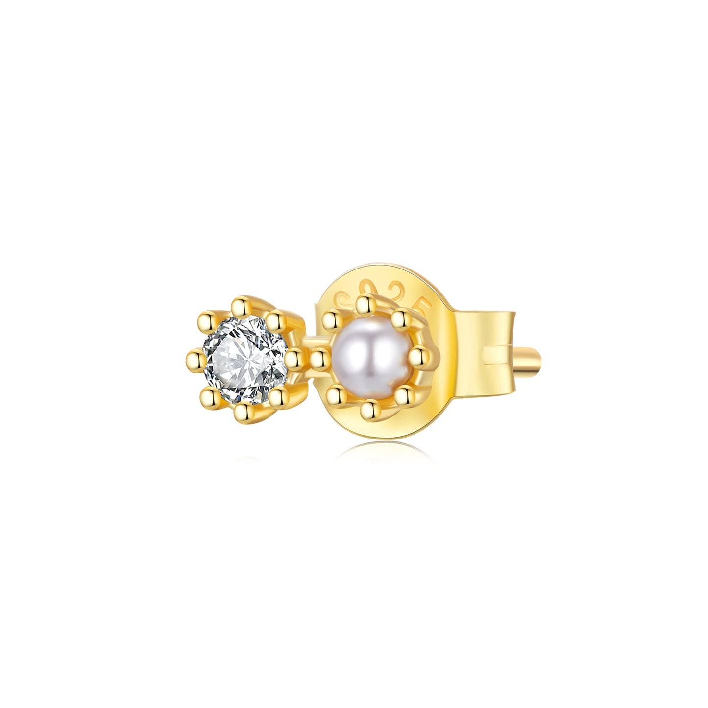 925 Sterling Silver & Quality Shell Pearl Mini Stud Earrings for Women