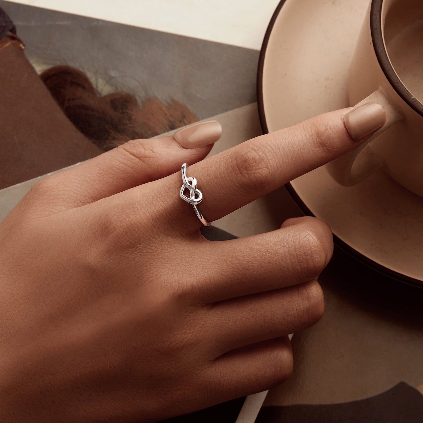 925 Sterling Silver & Plated White Gold 1.6mm Ring for Women