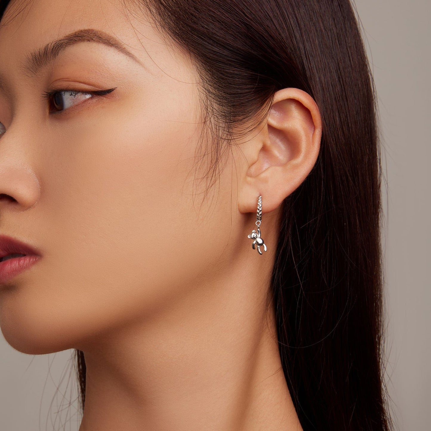 925 Sterling Silver Plated Platinum Earrings
