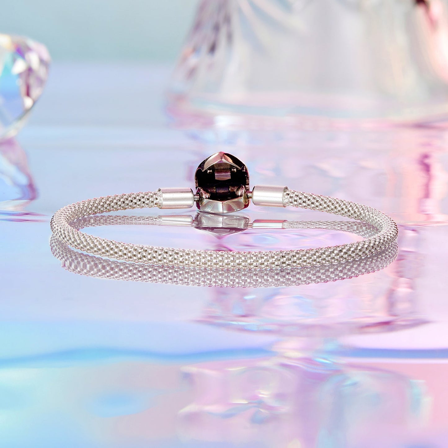 925 Sterling Silver Bracelet 17.0cm Inner Diameter for Women