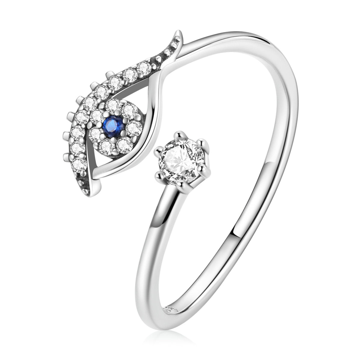 S925 Sterling Silver Pavé Set CZ Oxidized Silver Ring