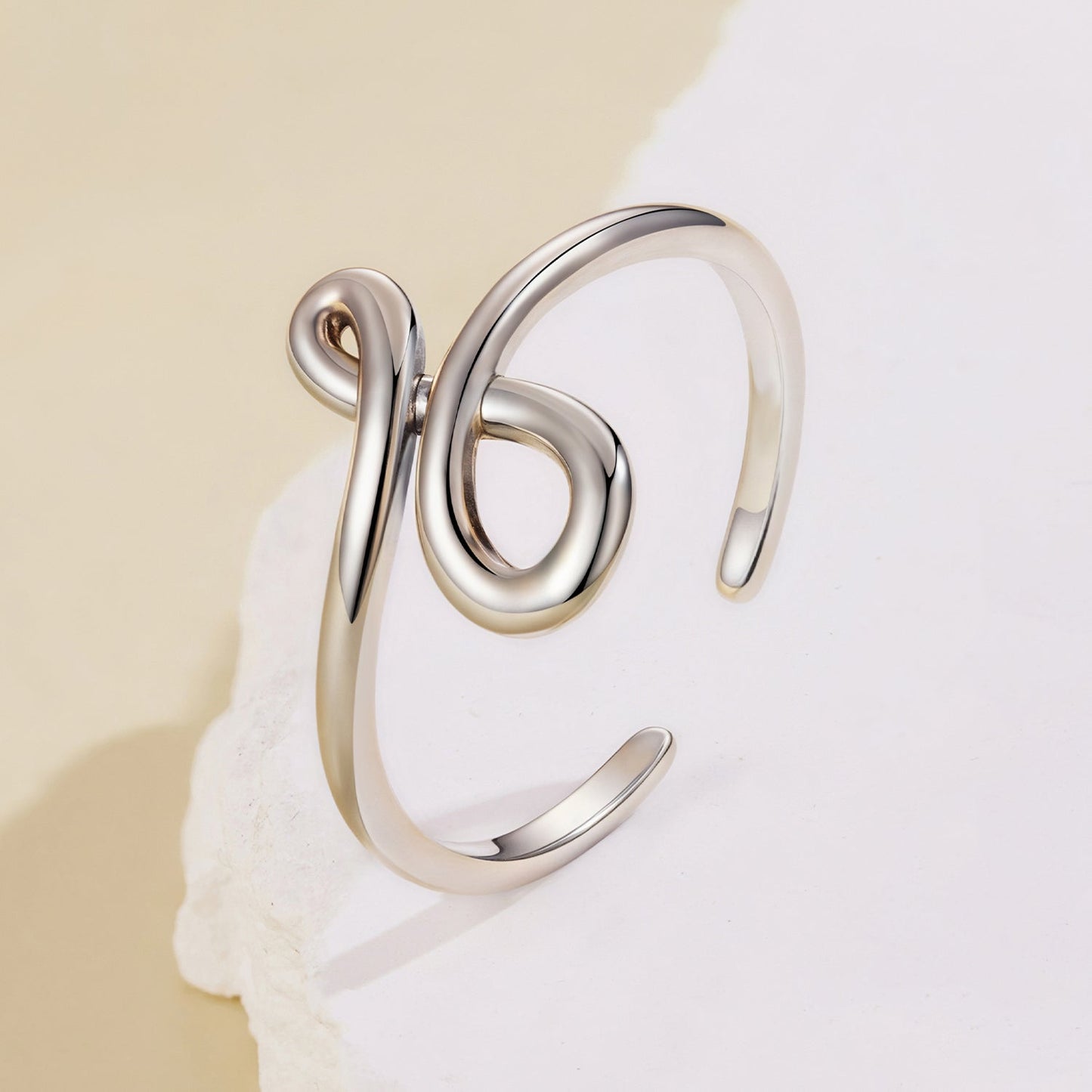 925 Sterling Silver Oxidized Silver 0.16 cm Ring
