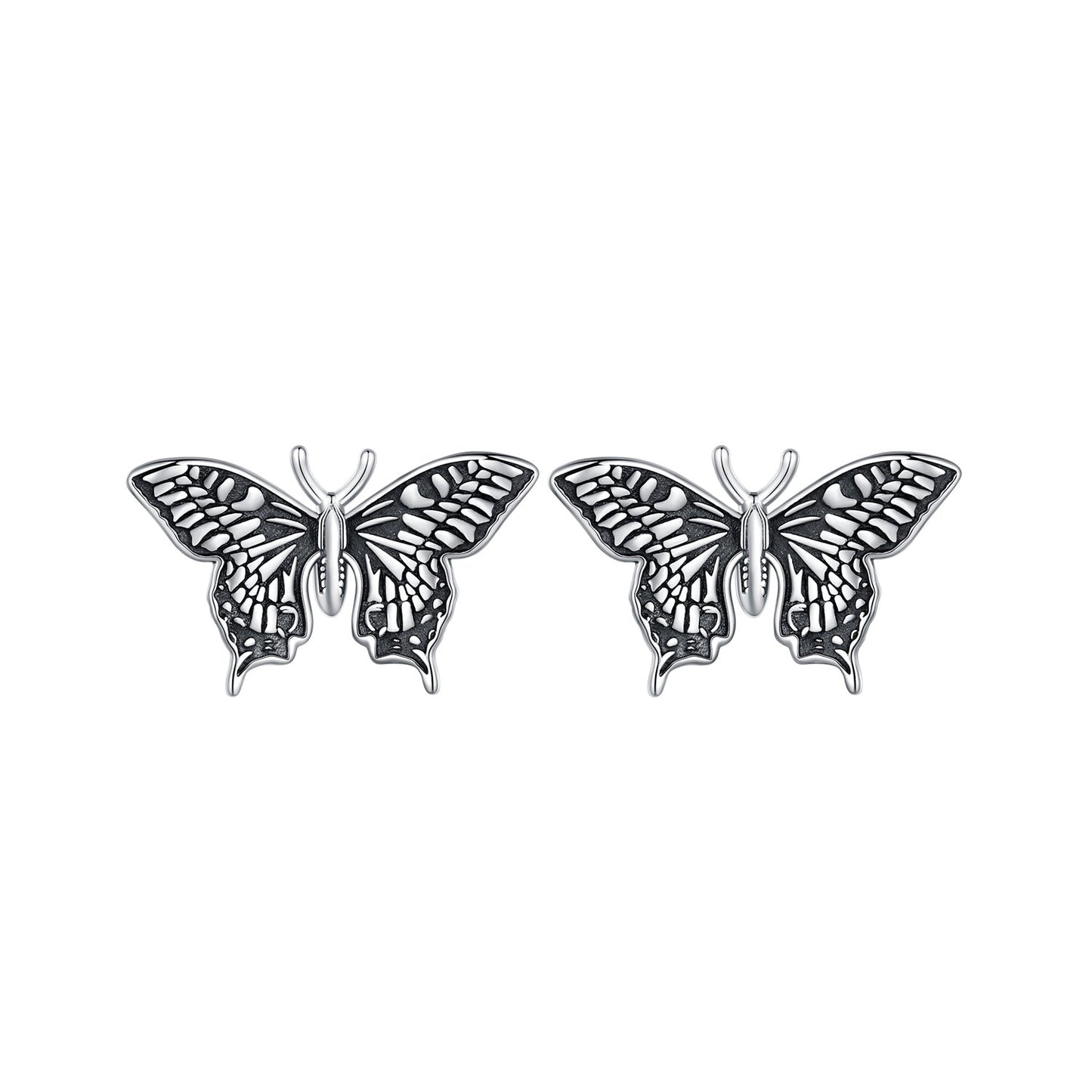 925 Sterling Silver Oxidized Earrings