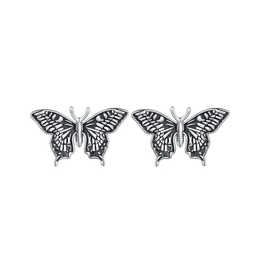 925 Sterling Silver Oxidized Earrings