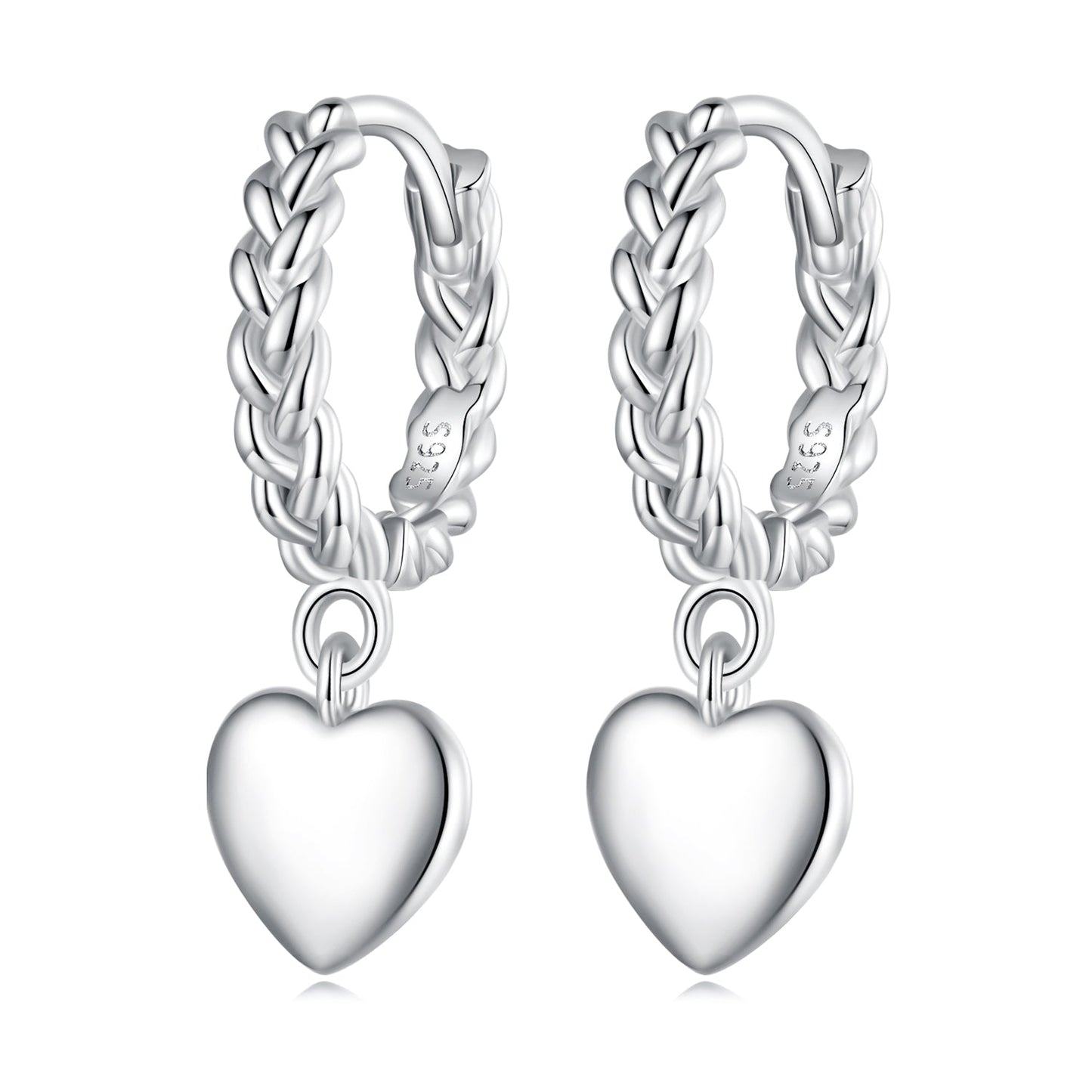 S925 Sterling Silver Earrings for Women with Platinum Plating