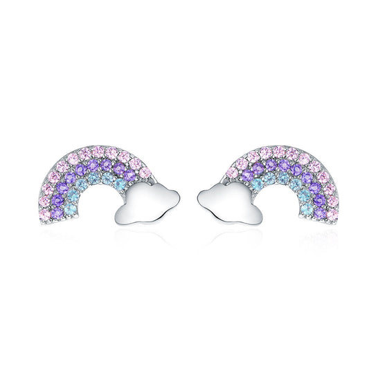 925 Sterling Silver Earrings with Pavé Setting CZ