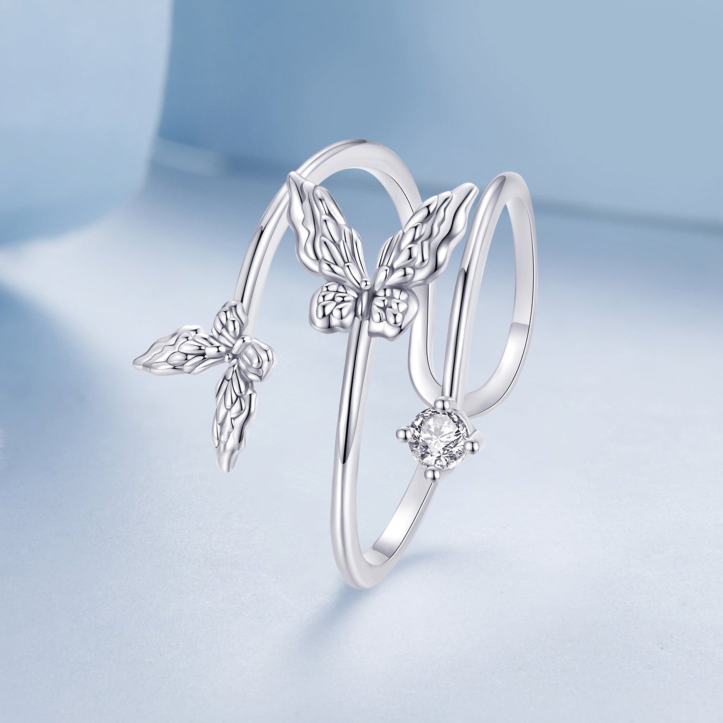 925 Sterling Silver Pavé Setting CZ Ring