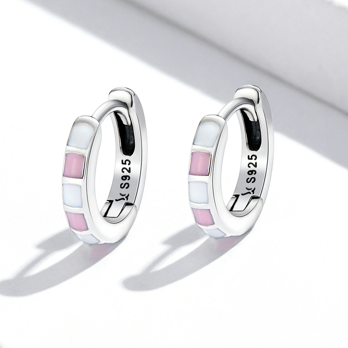 S925 Sterling Silver Enamel Oxidized Earrings