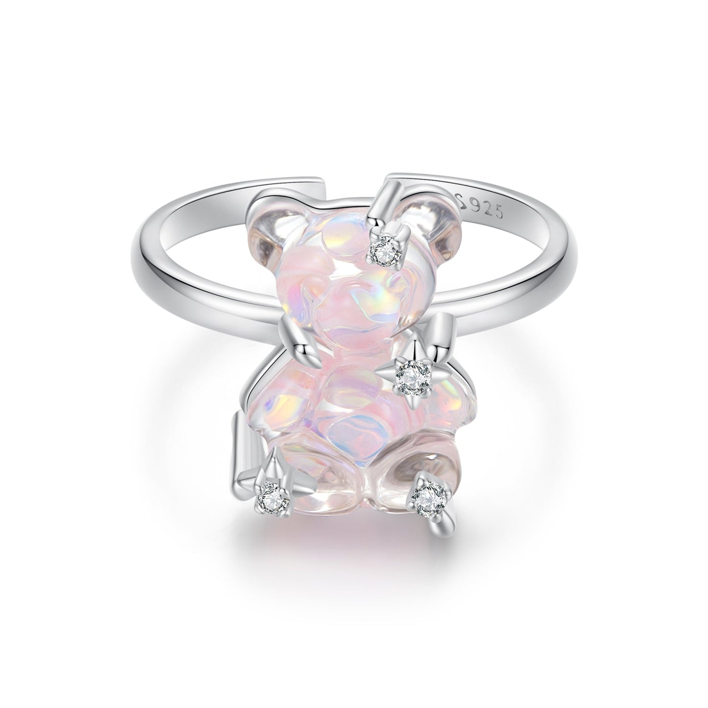 925 Sterling Silver Ring with Pavé Setting CZ for Women