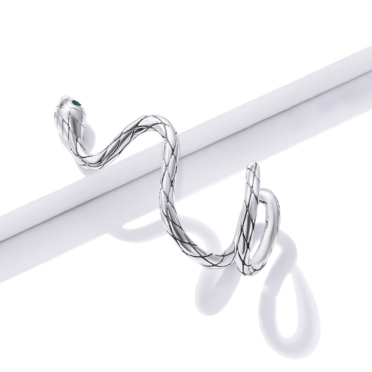 925 Sterling Silver Oxidized 2.5x1.9 cm Pavé Setting CZ Earrings for Women