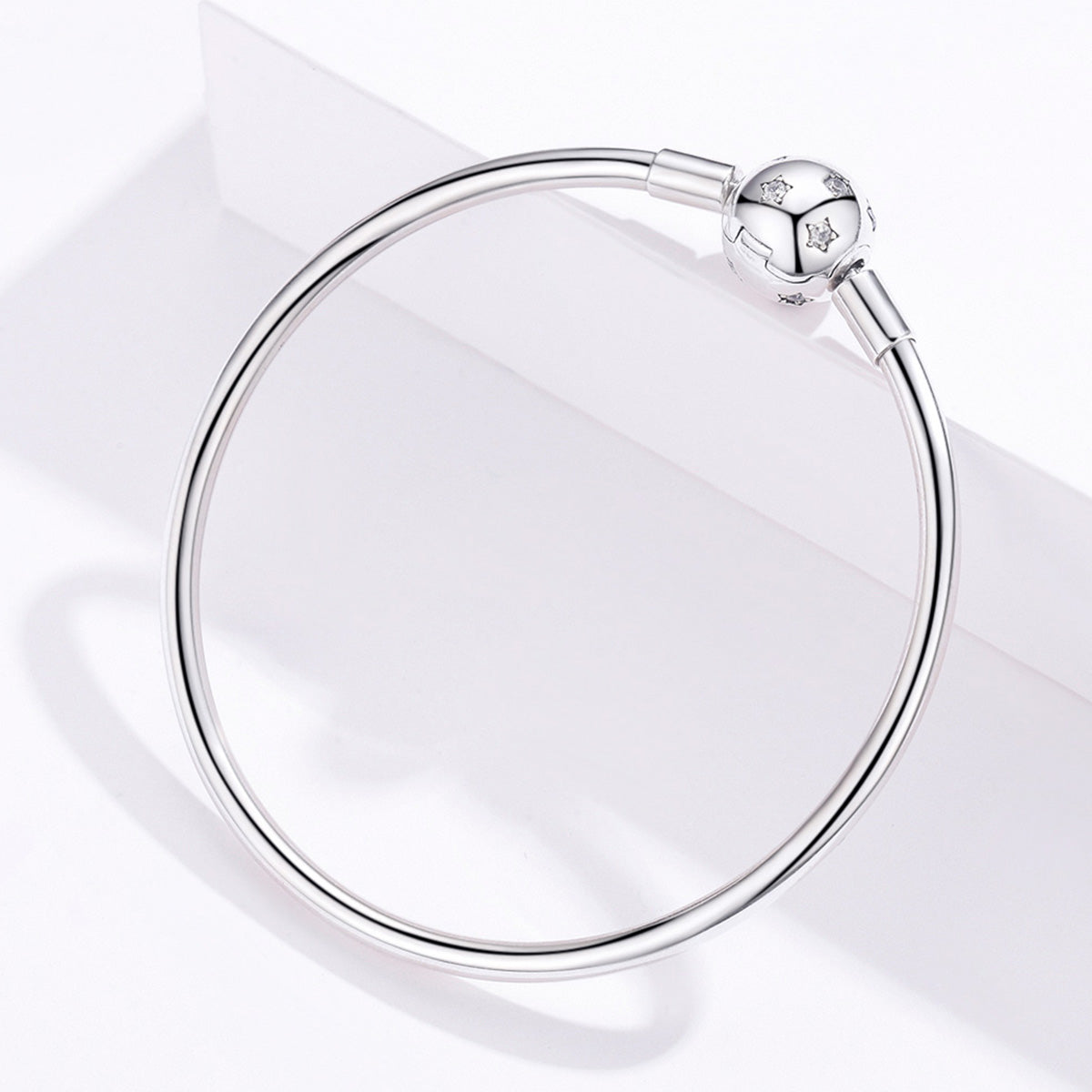 925 Sterling Silver Adjustable Bracelet Style Nan Size 17cm for Men
