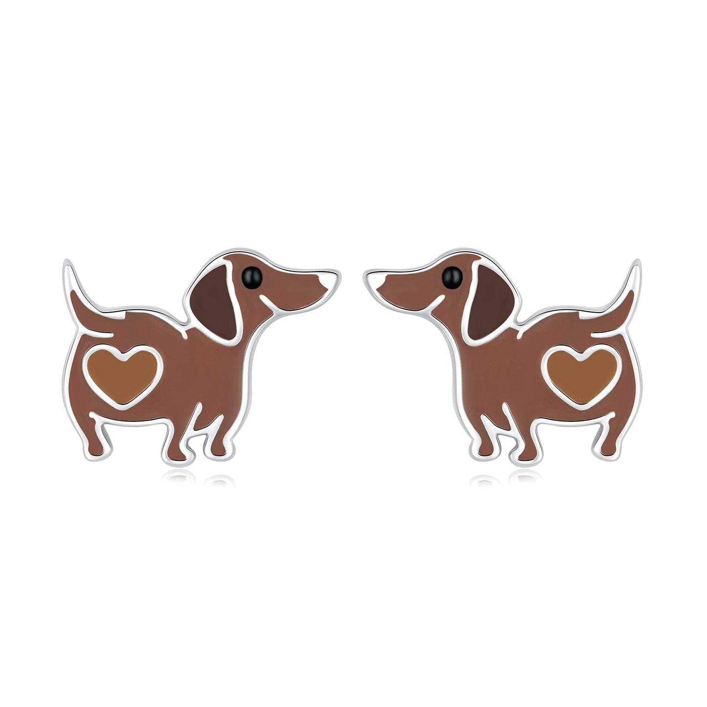 925 Sterling Silver Enamel Oxidized Earrings for Women