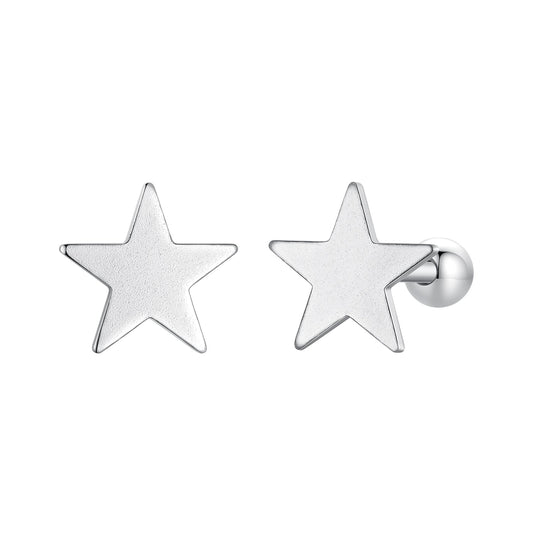 925 Sterling Silver Earrings 0.7cm