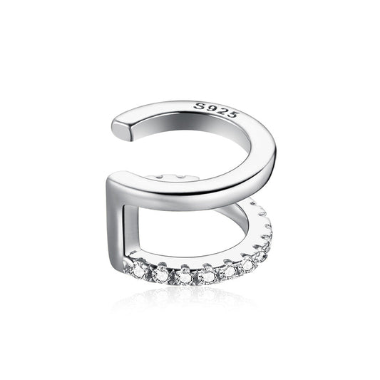 925 Sterling Silver Plated Platinum CZ Earrings for Women