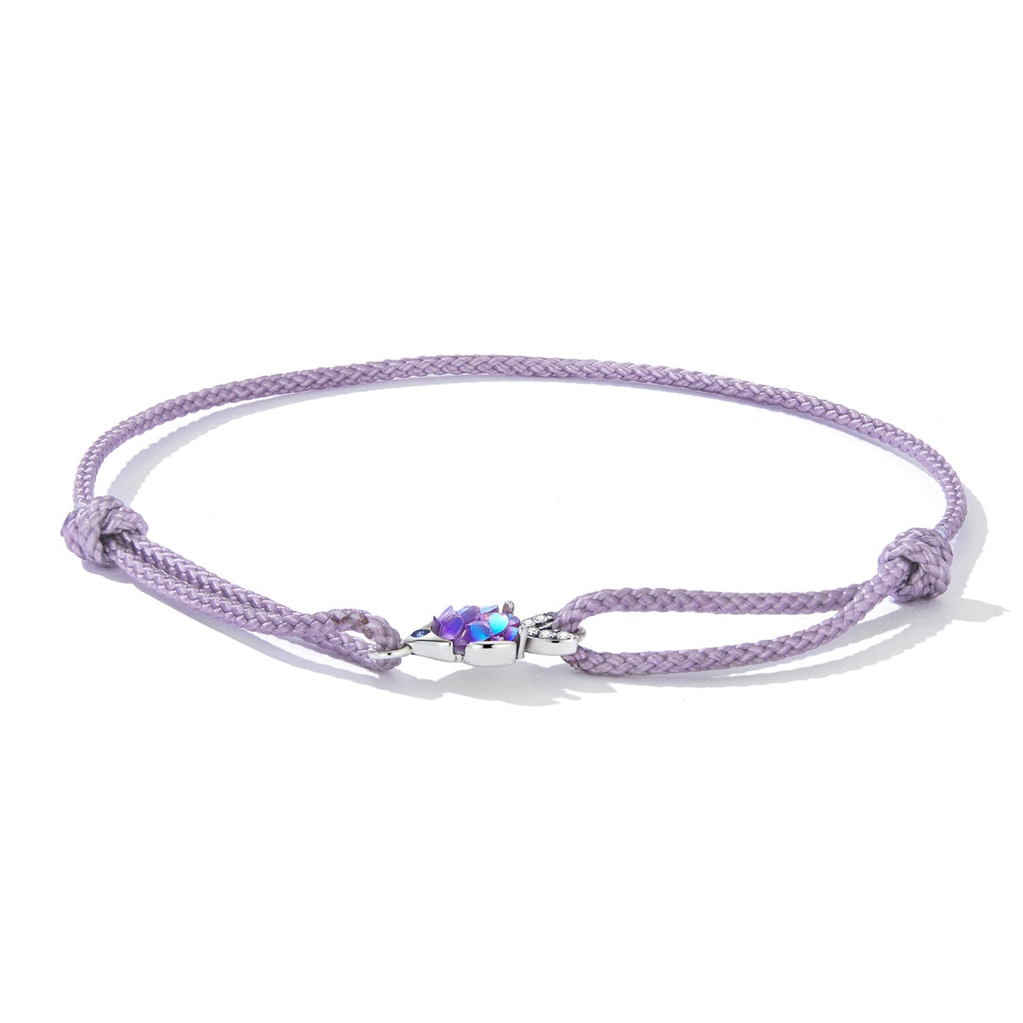 925 Sterling Silver Adjustable 24cm CZ Resin Bracelet for Women