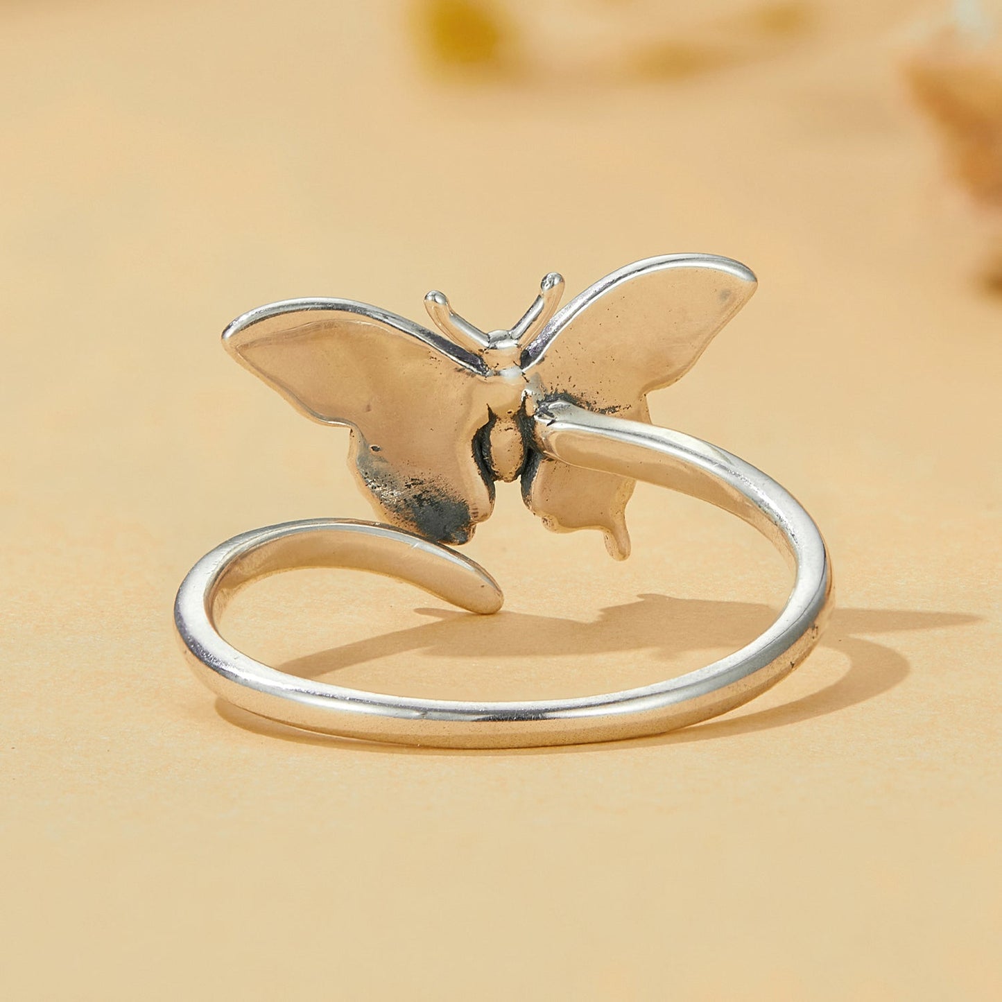 925 Sterling Silver Oxidized Silver 1.4mm Width Rings for Women