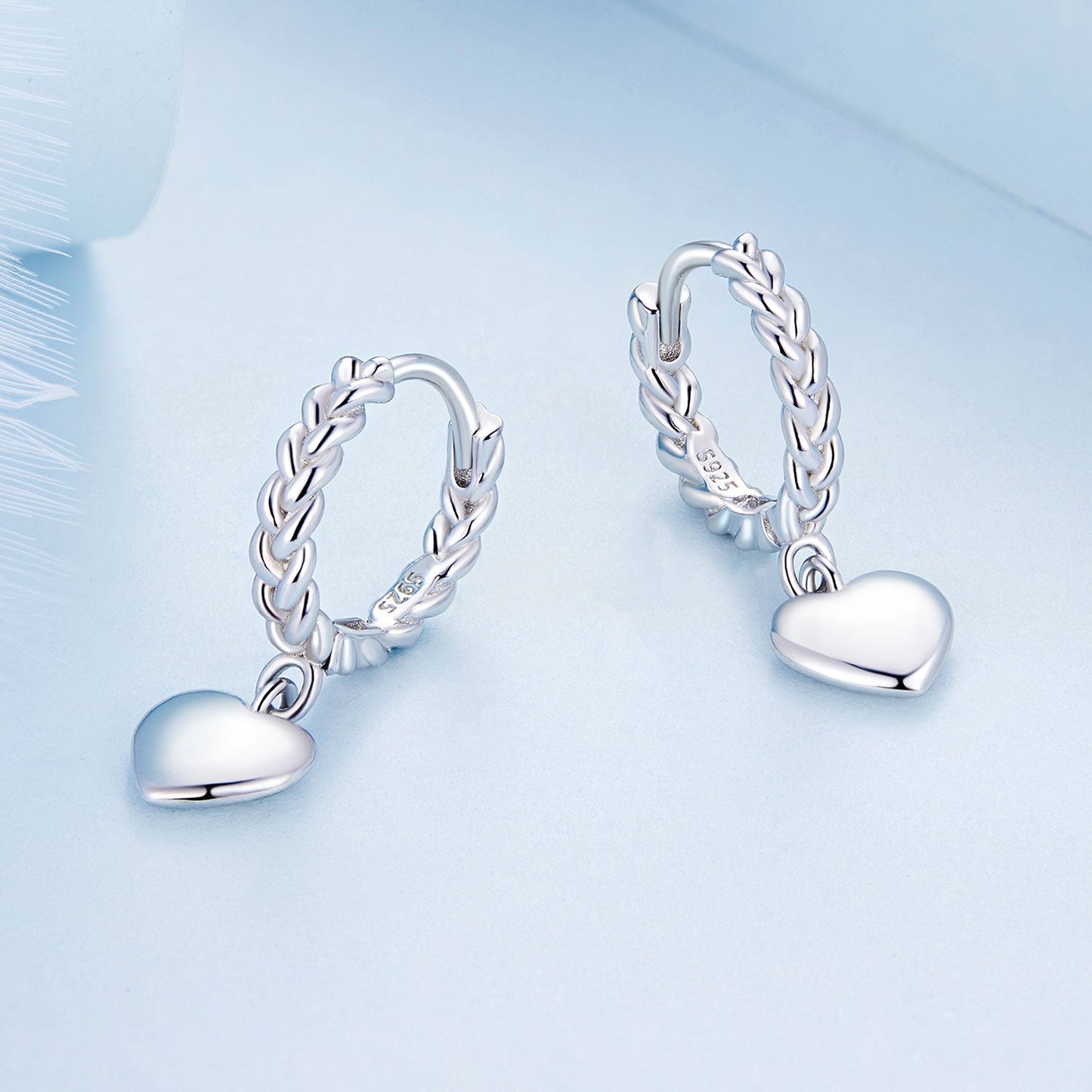 S925 Sterling Silver Earrings for Women with Platinum Plating