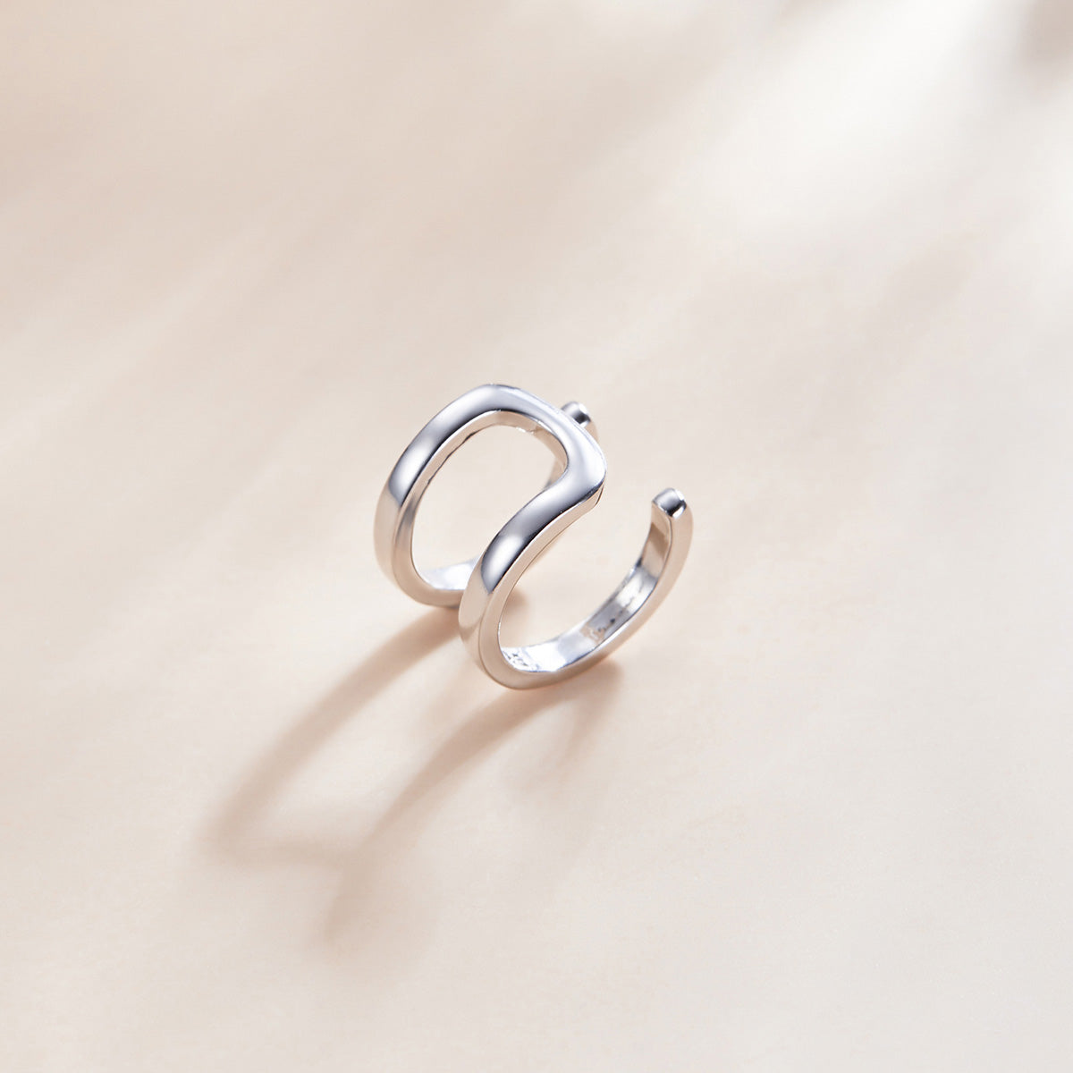 925 Sterling Silver Earrings 1.2*0.8cm with Platinum Plating for Women