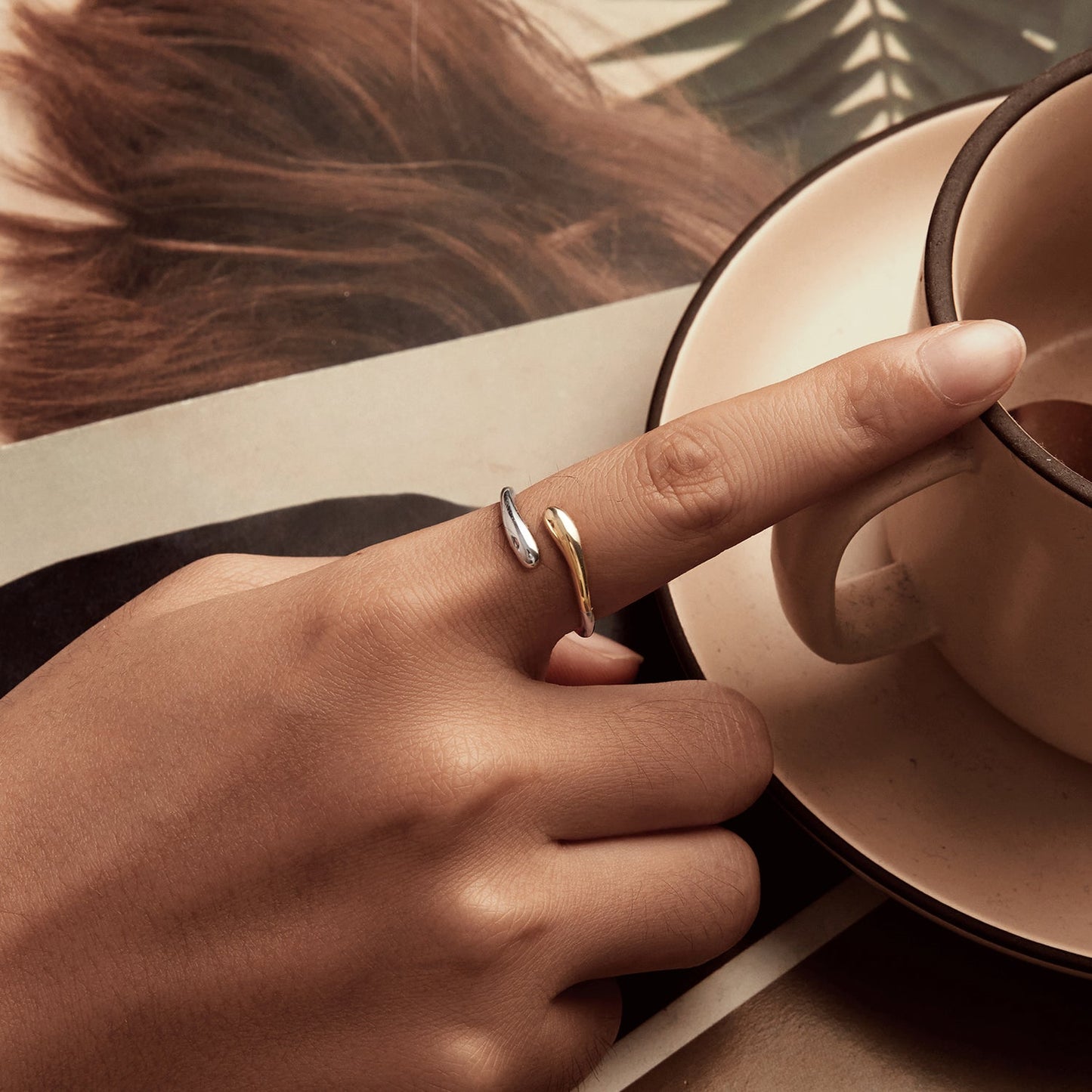 925 Sterling Silver & Plated Gold & Plated White Gold Rings