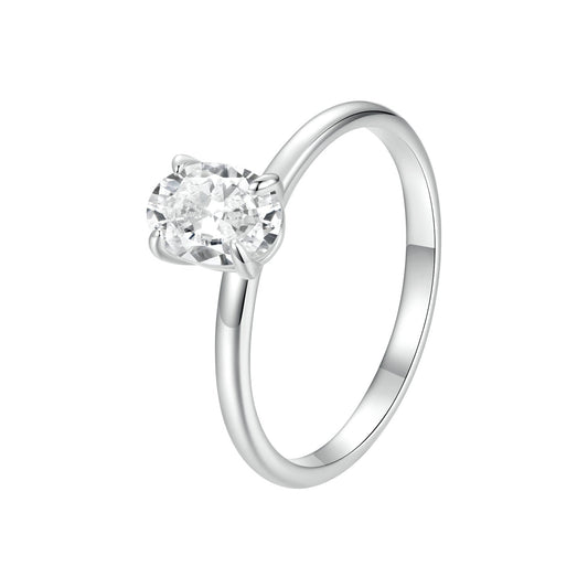 925 Sterling Silver Moissanite 1ct Ring Size 8