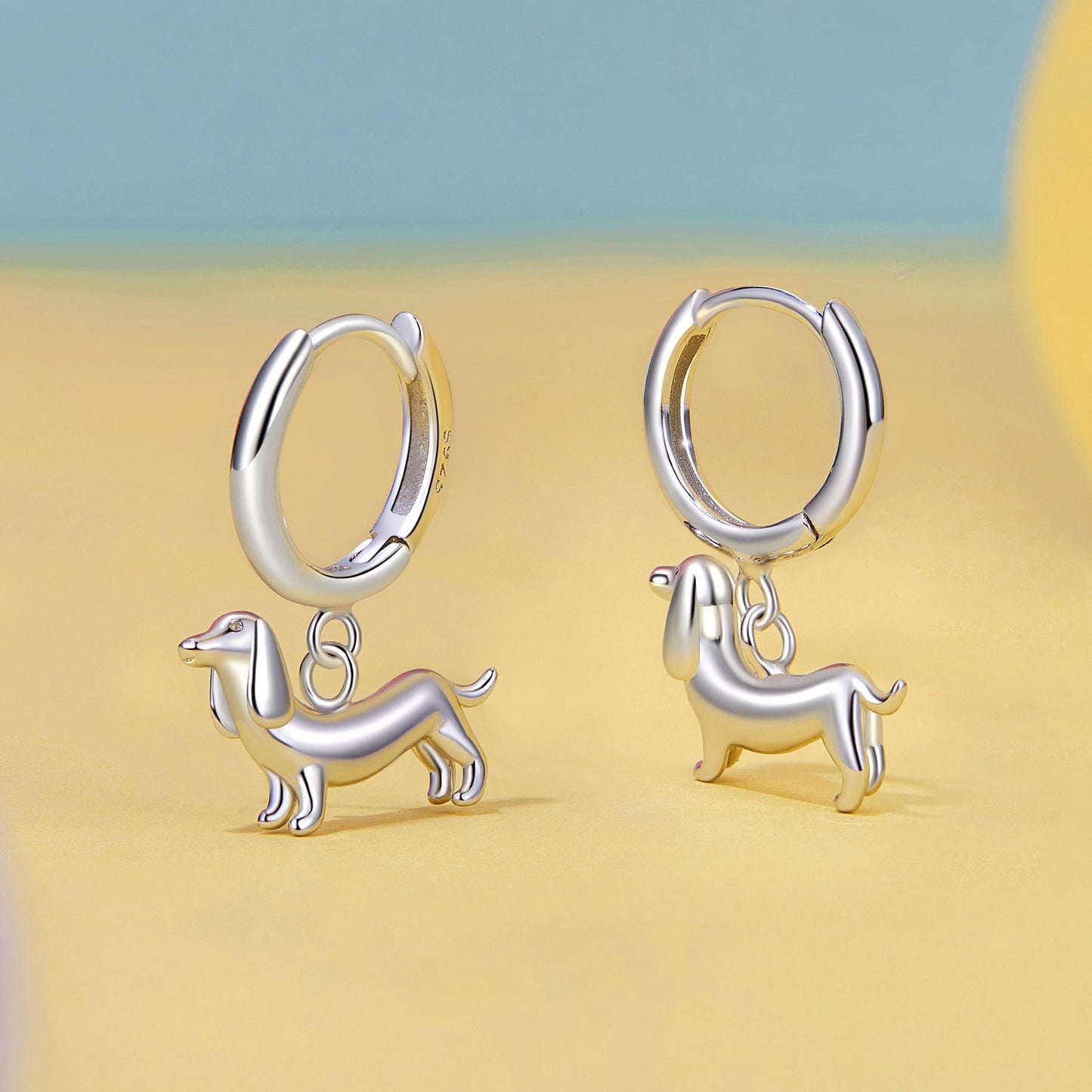 925 Sterling Silver & Plated White Gold Earrings for Women