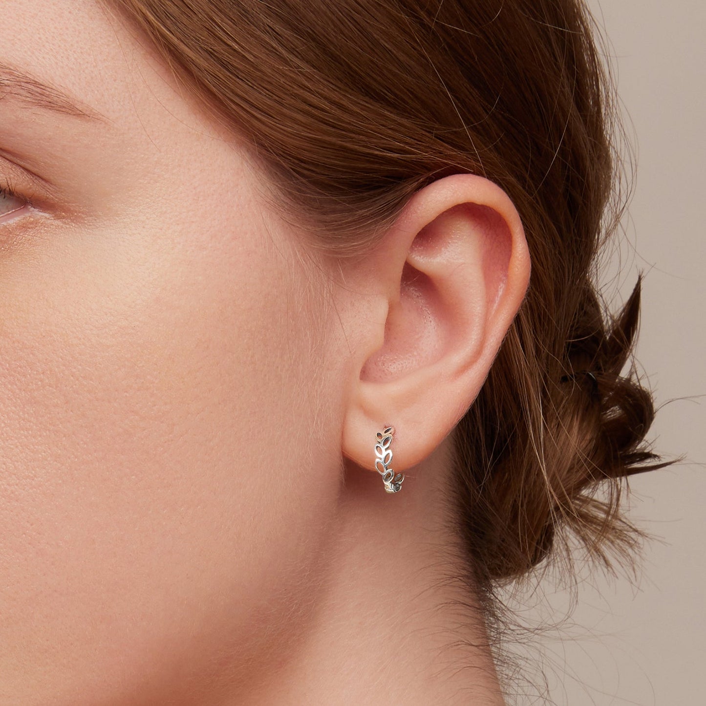 925 Sterling Silver Earrings 1.3*0.4cm for Women