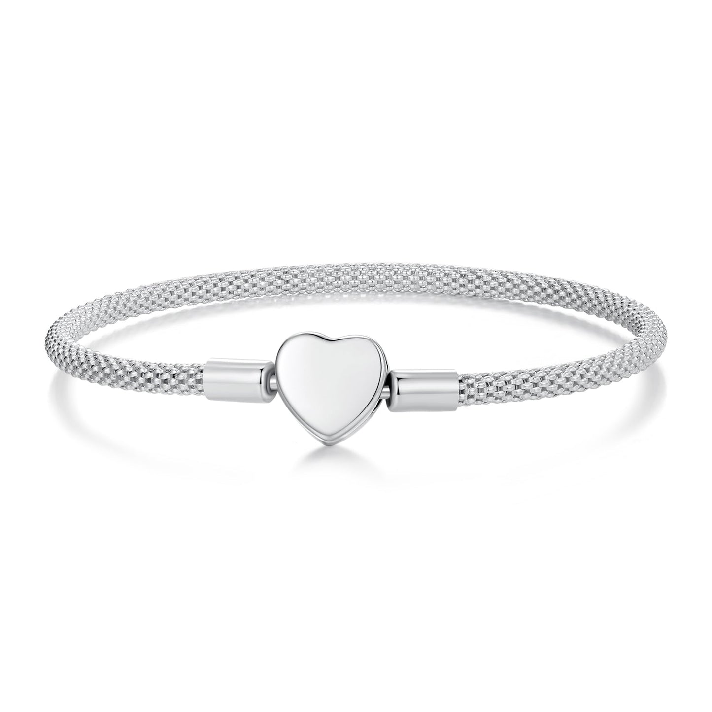 925 Sterling Silver Bracelet 17.0cm Inner Diameter for Women