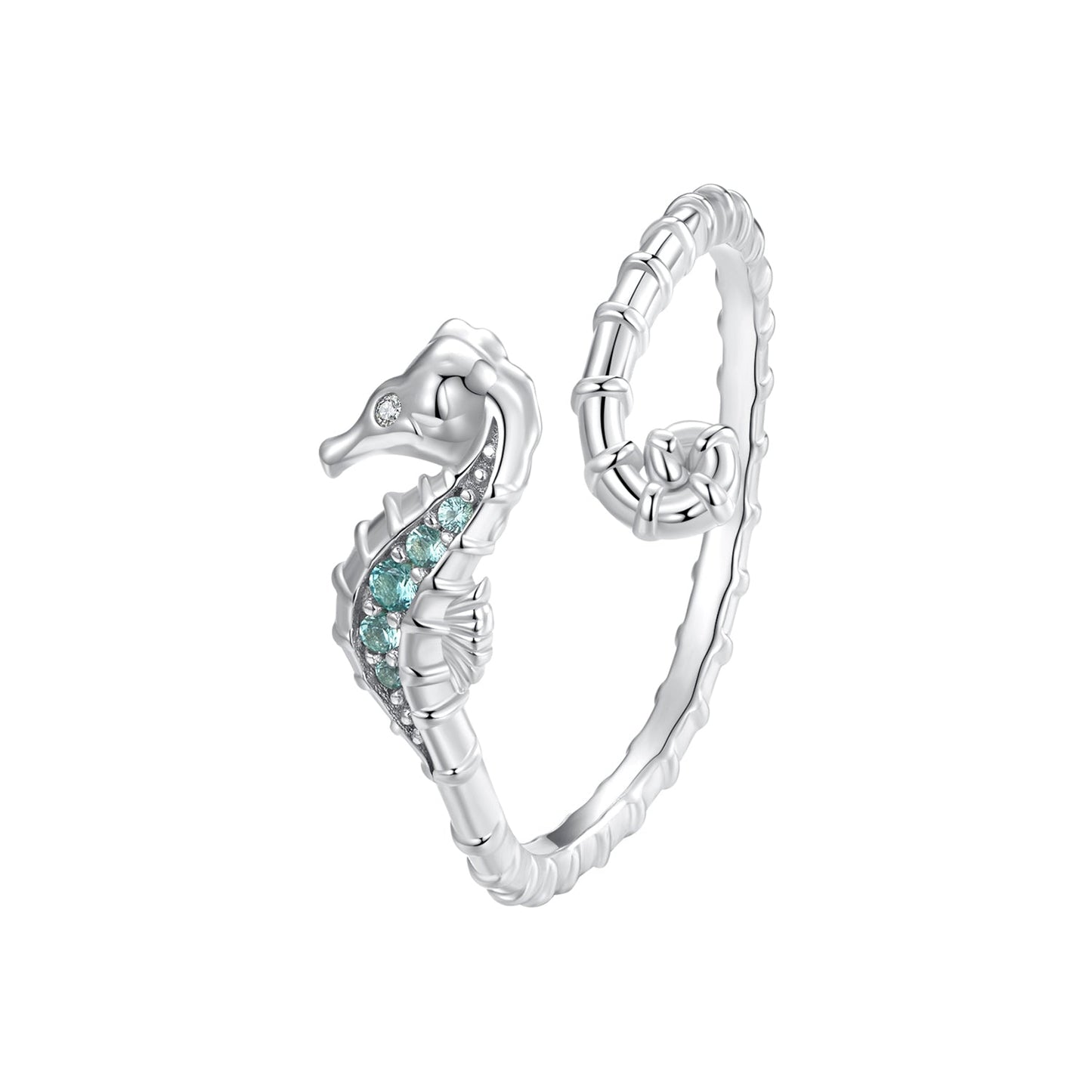 925 Sterling Silver White Gold Plated Pavé Setting CZ 1.3mm Ring for Women