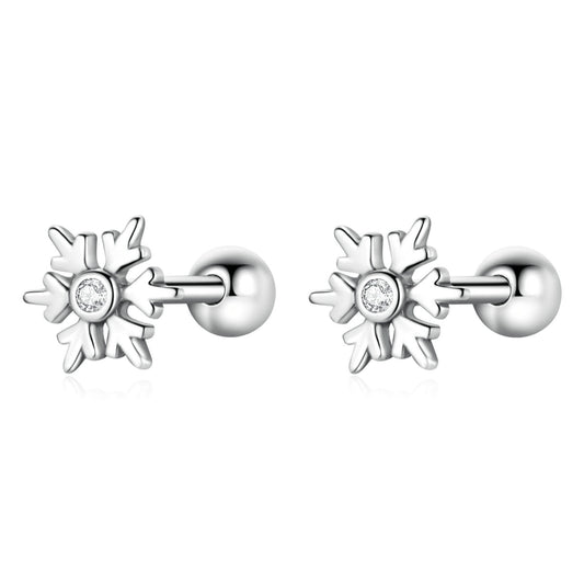 925 Sterling Silver Earrings with Pavé Setting and Oxidized Finish