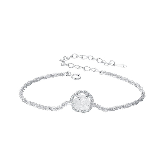 925 Sterling Silver Bracelet 150mm with CZ and Resin