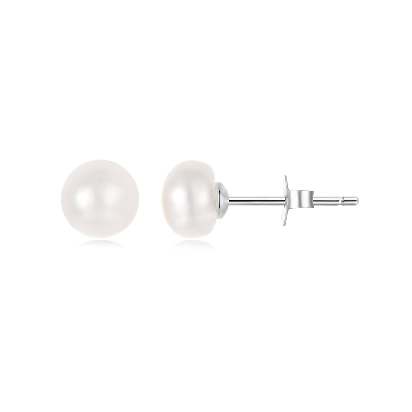 925 Sterling Silver Freshwater Pearl Earrings for Women