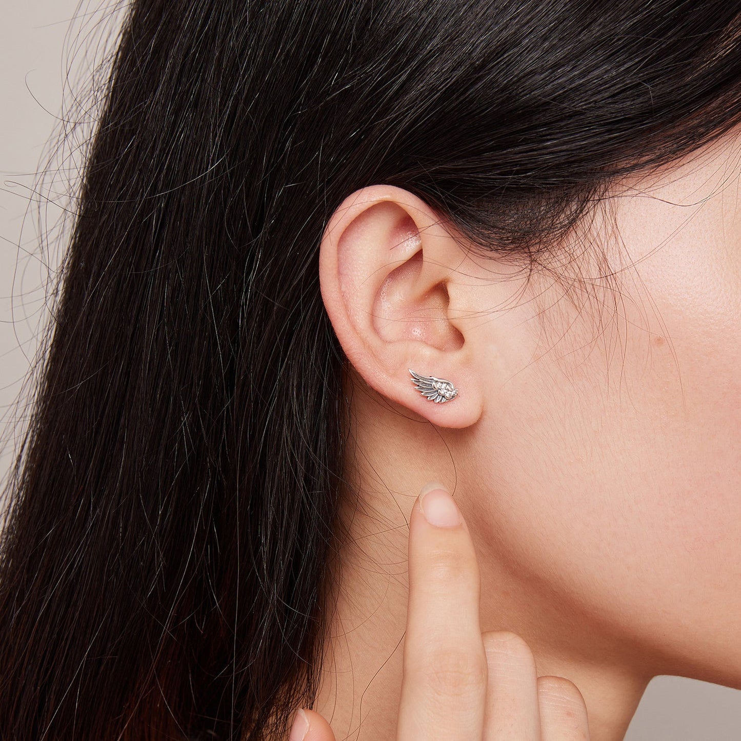 925 Sterling Silver Oxidized Pavé CZ Earrings