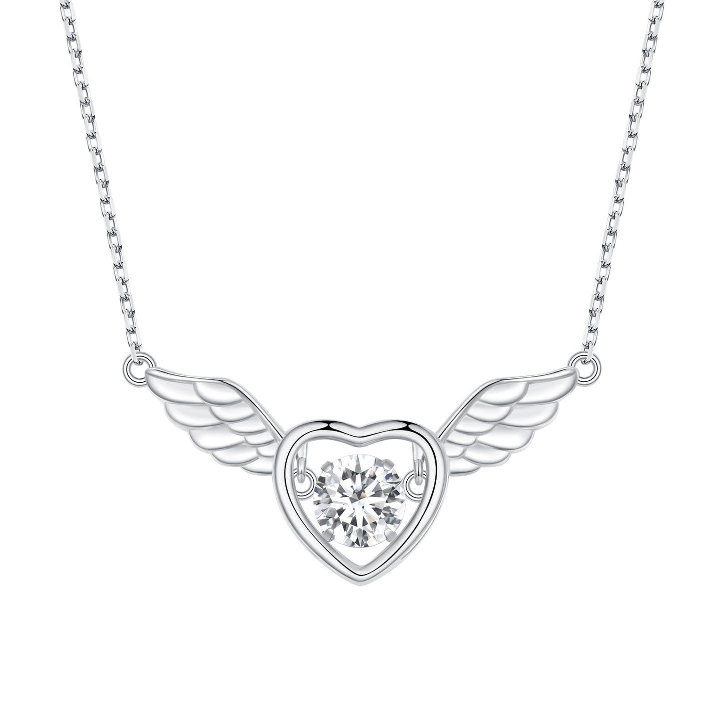 925 Sterling Silver Adjustable Necklace with Zircon and CZ for Women