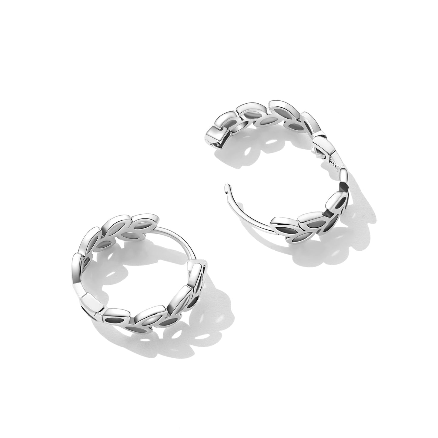925 Sterling Silver Earrings 1.3*0.4cm for Women