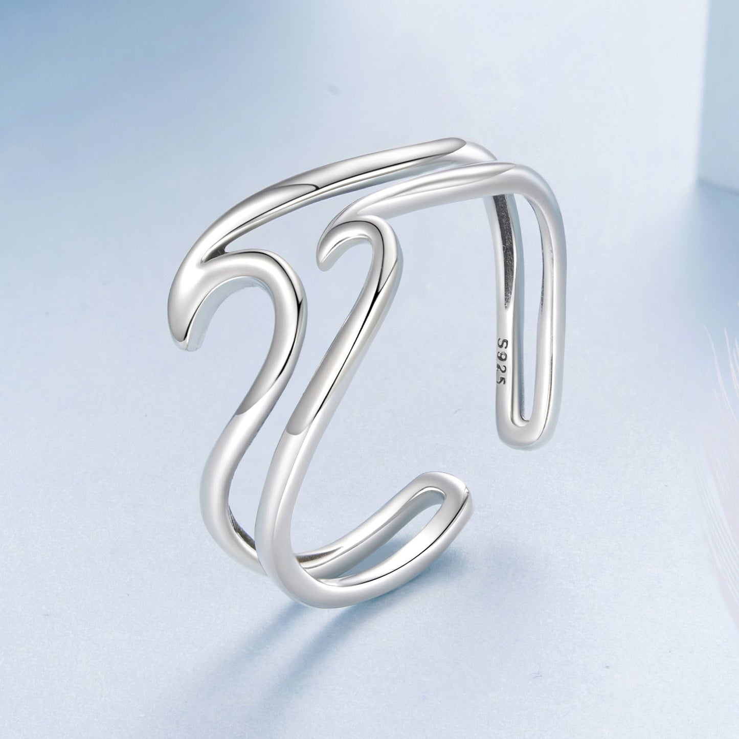 925 Sterling Silver Oxidized Ring for Men - Width 0.3-1.1cm