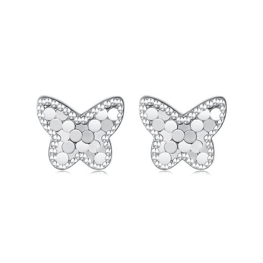 925 Sterling Silver Earrings with Plated White Gold for Women