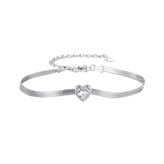 925 Sterling Silver Pavé CZ Bracelet for Women