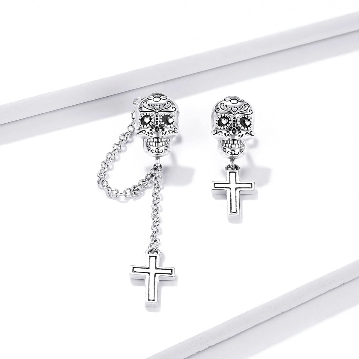 S925 Sterling Silver Oxidized Earrings for Women