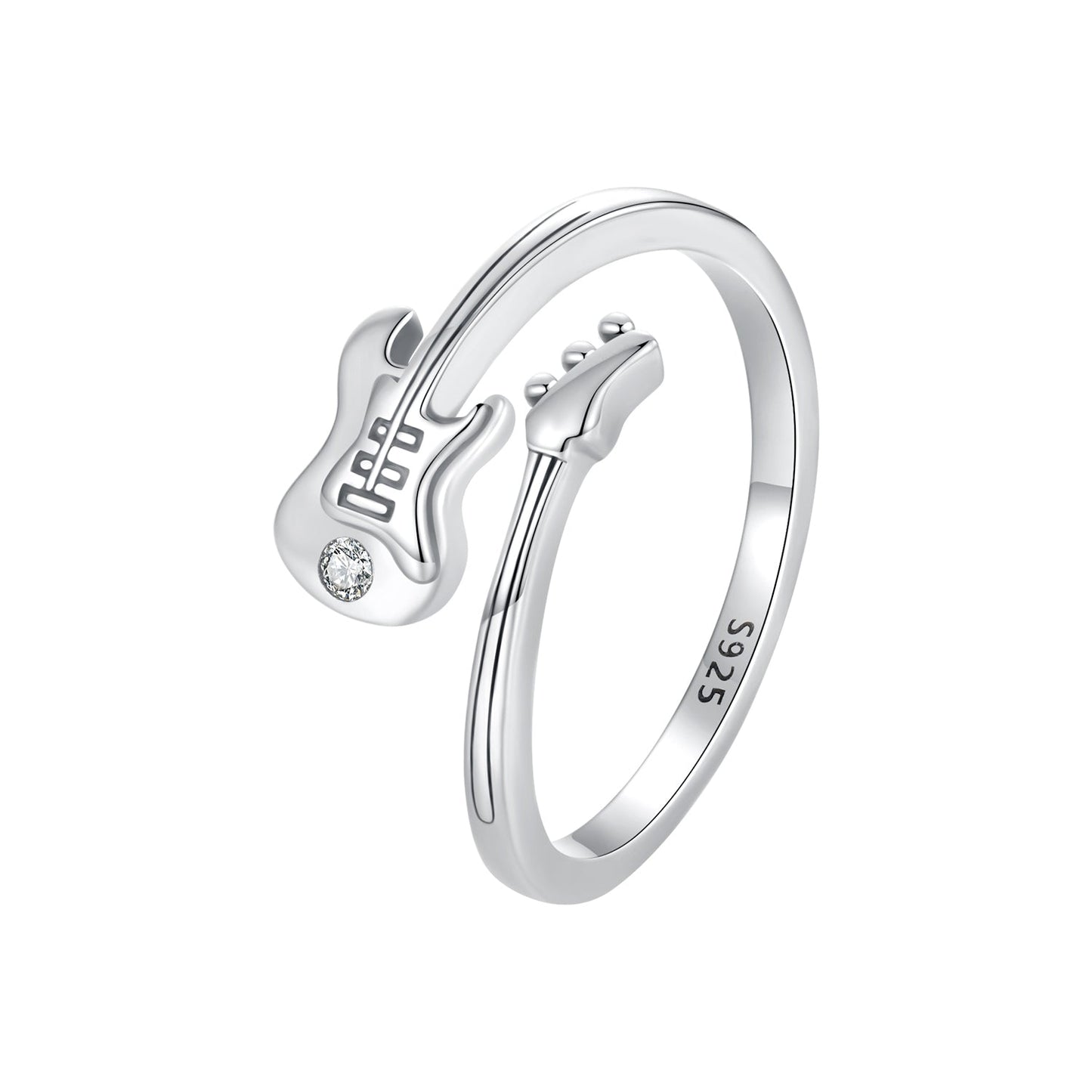 925 Sterling Silver 1.8mm Ring with Pavé Setting CZ for Women