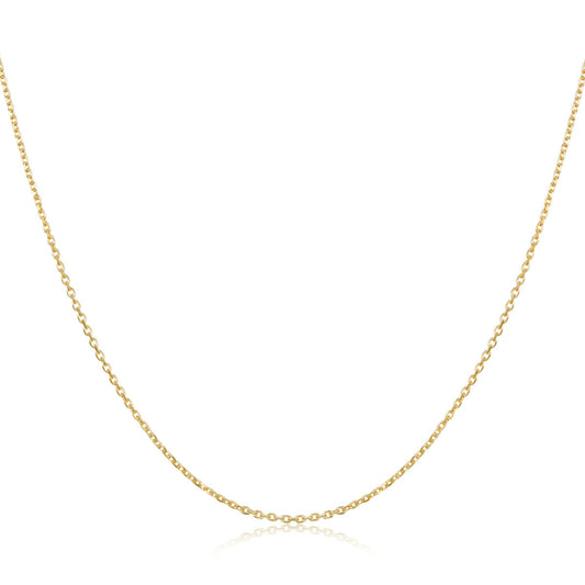 925 Sterling Silver Gold Plated 40cm Necklace for Women