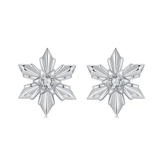 925 Sterling Silver Earrings with Pavé Setting CZ in Oxidized Finish
