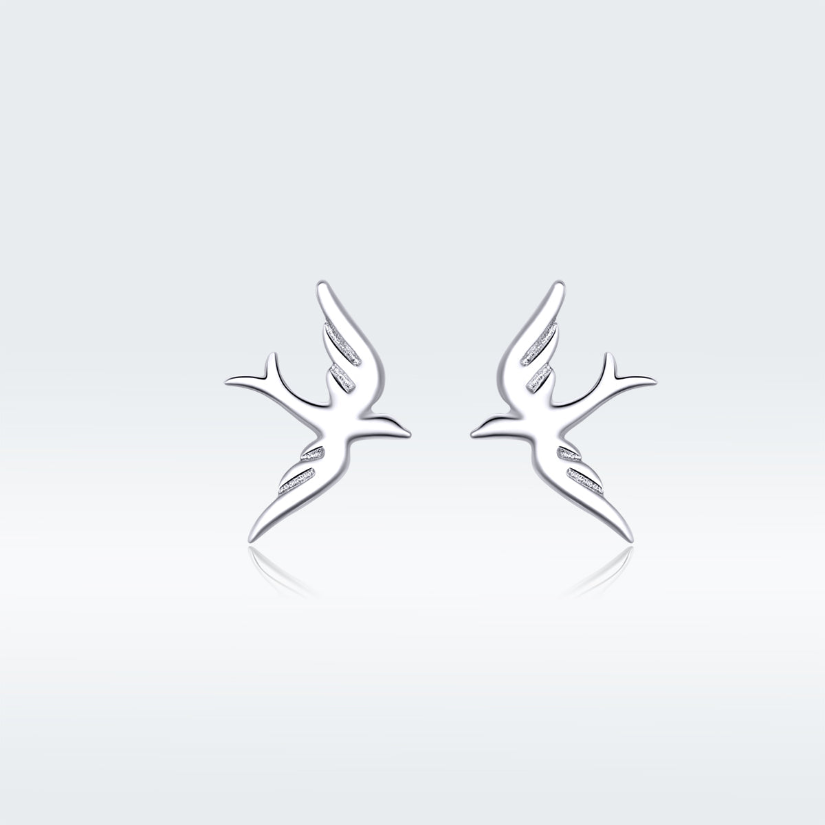 925 Sterling Silver Earrings 0.7*1.2cm for Women