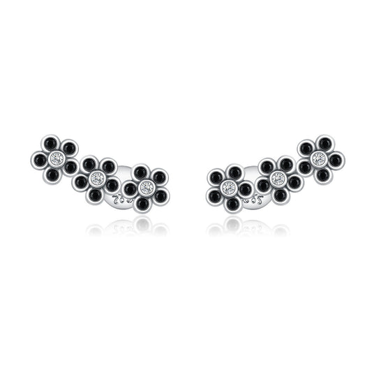 925 Sterling Silver Earrings with Pavé Setting CZ