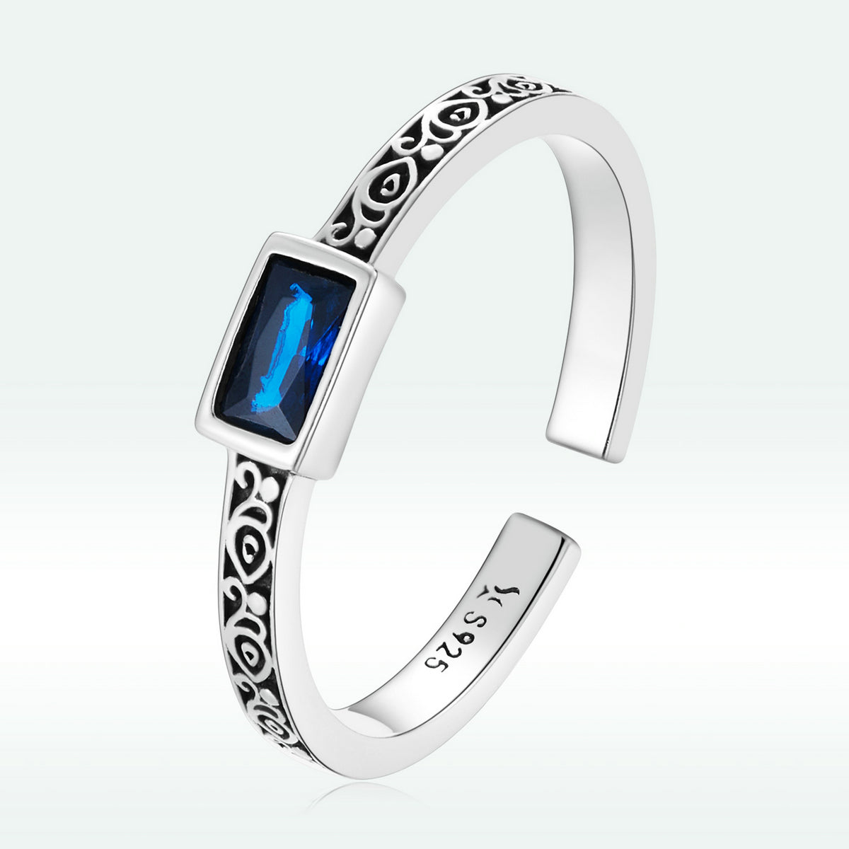 925 Sterling Silver Ring with Pavé Setting CZ