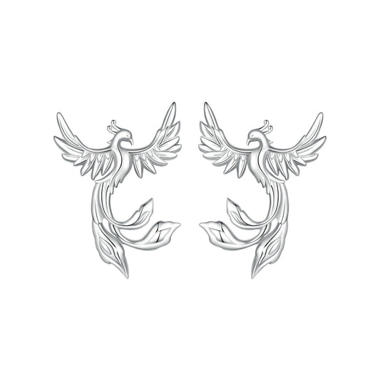 925 Sterling Silver Plated White Gold Earrings for Women