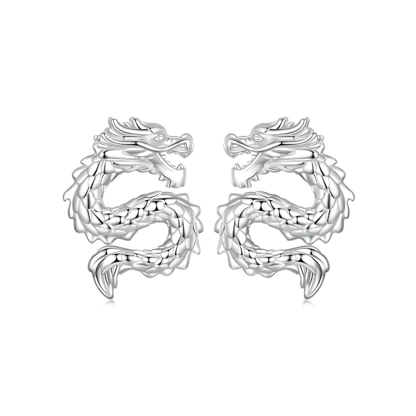 925 Sterling Silver Plated White Gold Earrings