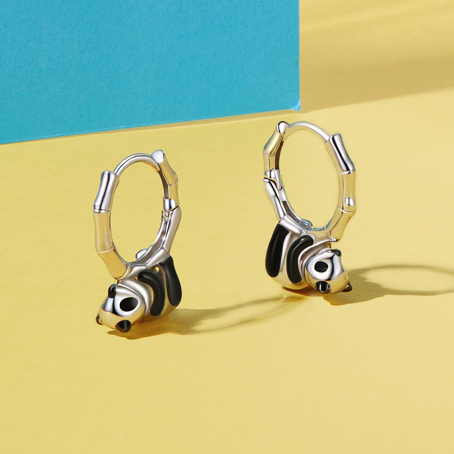 S925 Sterling Silver Enamel Earrings for Women