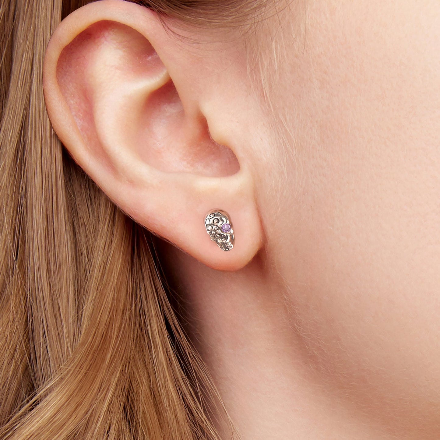 925 Sterling Silver Earrings with Oxidized Finish and CZ Stones