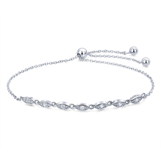 925 Sterling Silver Bracelet 22cm for Women